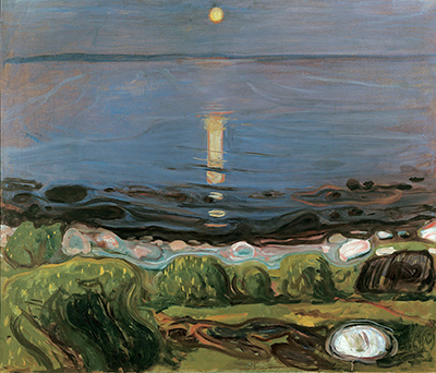 Sommernacht am Strand Edvard Munch